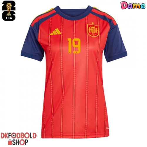 Spanien Lamine Yamal #19 Hjemmebanetrøje Dame VM 2026 Kort ærmer